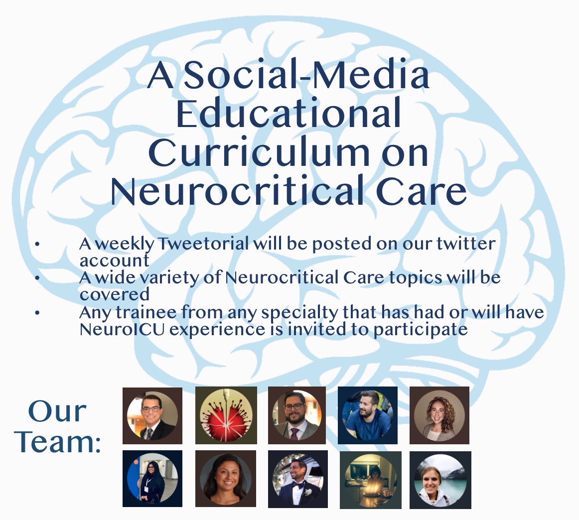 Do you rotate in #NeuroICU? Interested in #neurocriticalcare? You still have time to sign up for this awesome learning opportunity! #NeurocritMedEd 
Sign up here👉j.mp/3wLDtLL (deadline to enroll is July 4). Curriculum starts on July 15!