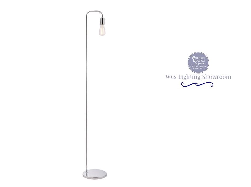 WES_Lighting's tweet photo. An ‘on trend’ mid century inspired, clean line floor lamp. Finished in polished chrome, creating a modern look for today’s living spaces. https://t.co/GMvWEK5NlK