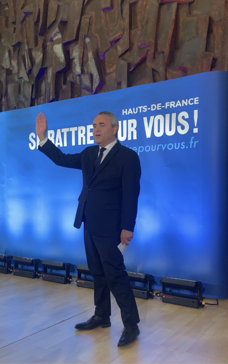 Bravo à <a href="/xavierbertrand/">Xavier Bertrand</a> qui démontre dans les <a href="/hautsdefrance/">Région Hauts-de-France</a> qu’on peut faire reculer le FN et redonner de l’espoir... demain pour tous les Français ! 
 
#electionsregionales2021 #SeBattrePourVous #AvecXB #vote #Republique