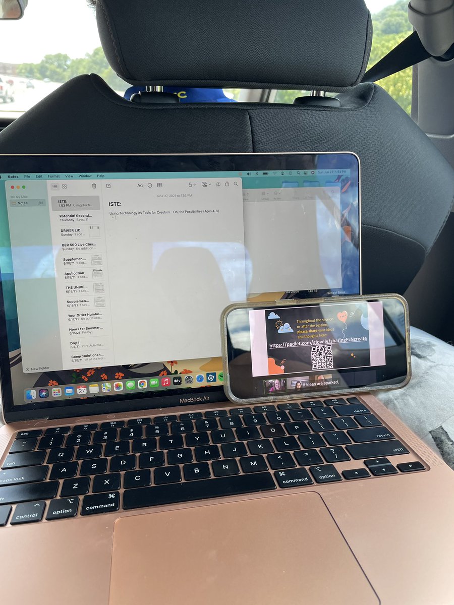 KSteadyinSecond's tweet photo. Grateful for the opportunity to attend ISTE, even from the car! #ISTElive #TCSISTE https://t.co/AWWlsvsTAE