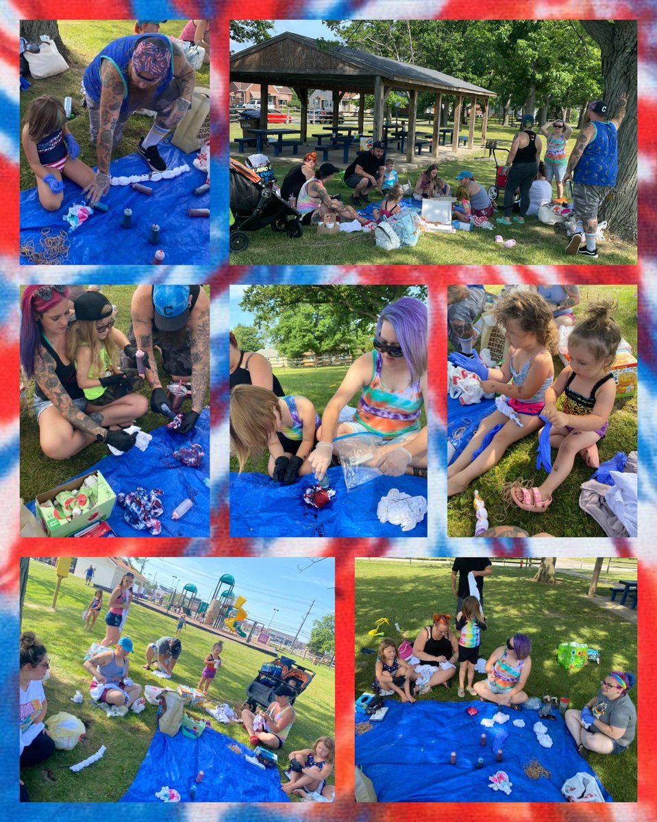ParmaECPTA's tweet photo. PECPTA members and future members created wearable art. Followed by A play date at the splash pad. 

Look for PECPTA families at the 4th of July parade.

#pecpta #parmaearlychildhoodpta #earlychildhoodpta #cityofparma #parmaohio #pta #meetmeinparma #weareparmaproud #tiedye https://t.co/kH0YwczFsG