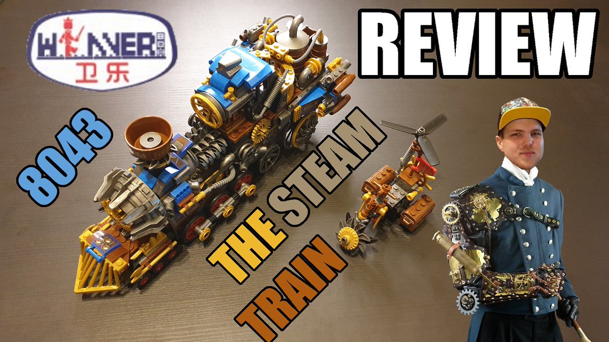 brick_js's tweet photo. Moin Brickfreunde und einen schönen Sonntag Abend😉
Das Review vom Winner Bricks The Steam Train ist online.
Also schaut gerne mal rein und lasst auch gerne einen👍und ein🆎🅾️da, wenn es euch gefällt😊

#afol #steampunk  #winnerbricks #speedbuild #youtube #steampunktrain https://t.co/GHOfh7tmy4