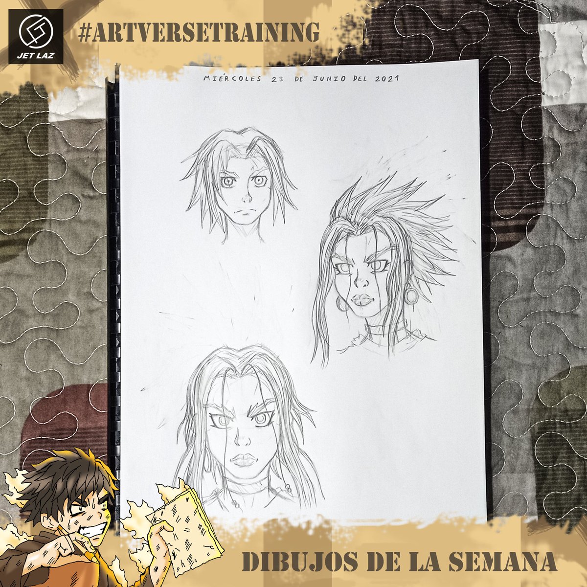 JETLAZ_ST's tweet photo. RECOPILACIÓN DE LOS DIBUJOS DE ESTA SEMANA (CADA DOMINGO VOY A ESTAR SUBIENDO UNA RECOPILACIÓN CON MIS DIBUJOS, PARA QUE NO SE DESPERDICIEN)
#artversetraining #jetverse #arttivestudios #dibujosanime #dibujo #bocetos #lapiz #draw #drawing #comic #manga #anime #drawings #arte #art https://t.co/otBb1TM9TC