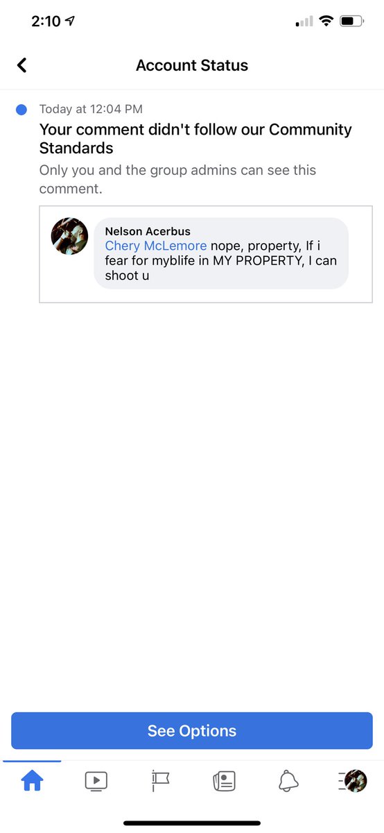 I’m tired of Facebook censorship for whatever reason they feel like it. It was a discussion of “King if the castle” law, dear Facebook Space cadets thought it was something else.