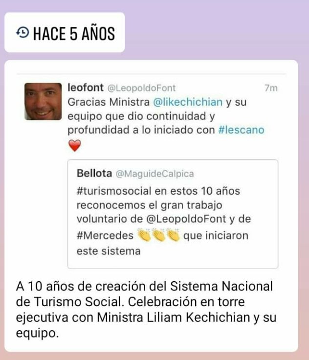 Un 27 de junio de 2006 también pasaban cosas lindas.

Un día como hoy, hace 15 años, en el gobierno del <a href="/Frente_Amplio/">Frente Amplio</a>, dábamos inicio al sistema nacional de turismo social. Presidido por el Ministerio de Turismo, con Héctor Lescano al frente, <a href="/bliberoff/">Benjamín Liberoff</a> director de turismo