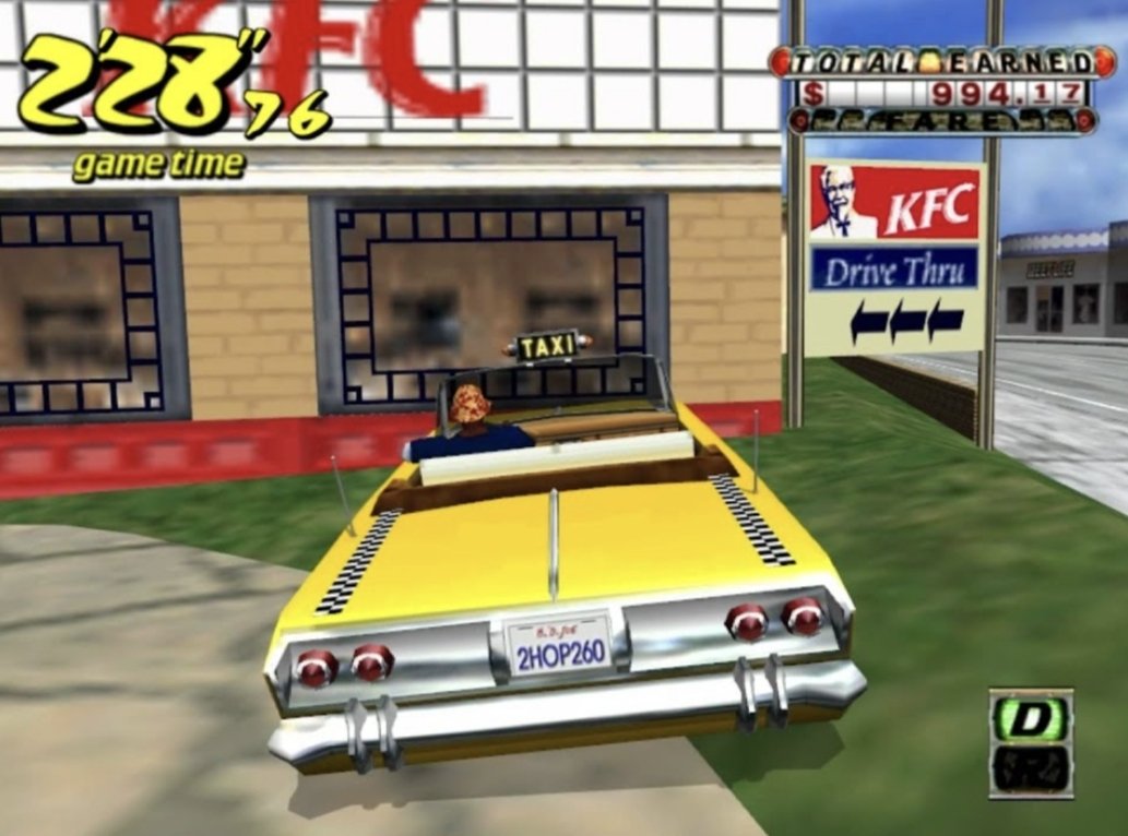 Crazy Taxi on Steam now has original Pizza Hut, KFC and FILA