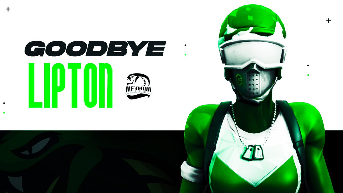 teamvenomgr's tweet photo. Today, we are parting ways with @qtlipton after his decision of quitting #fortnite. 

We thank him for all the months he spent with us and wish him luck in his future. 

Farewell, Lipton 💚 https://t.co/vNNlMJFG4U
