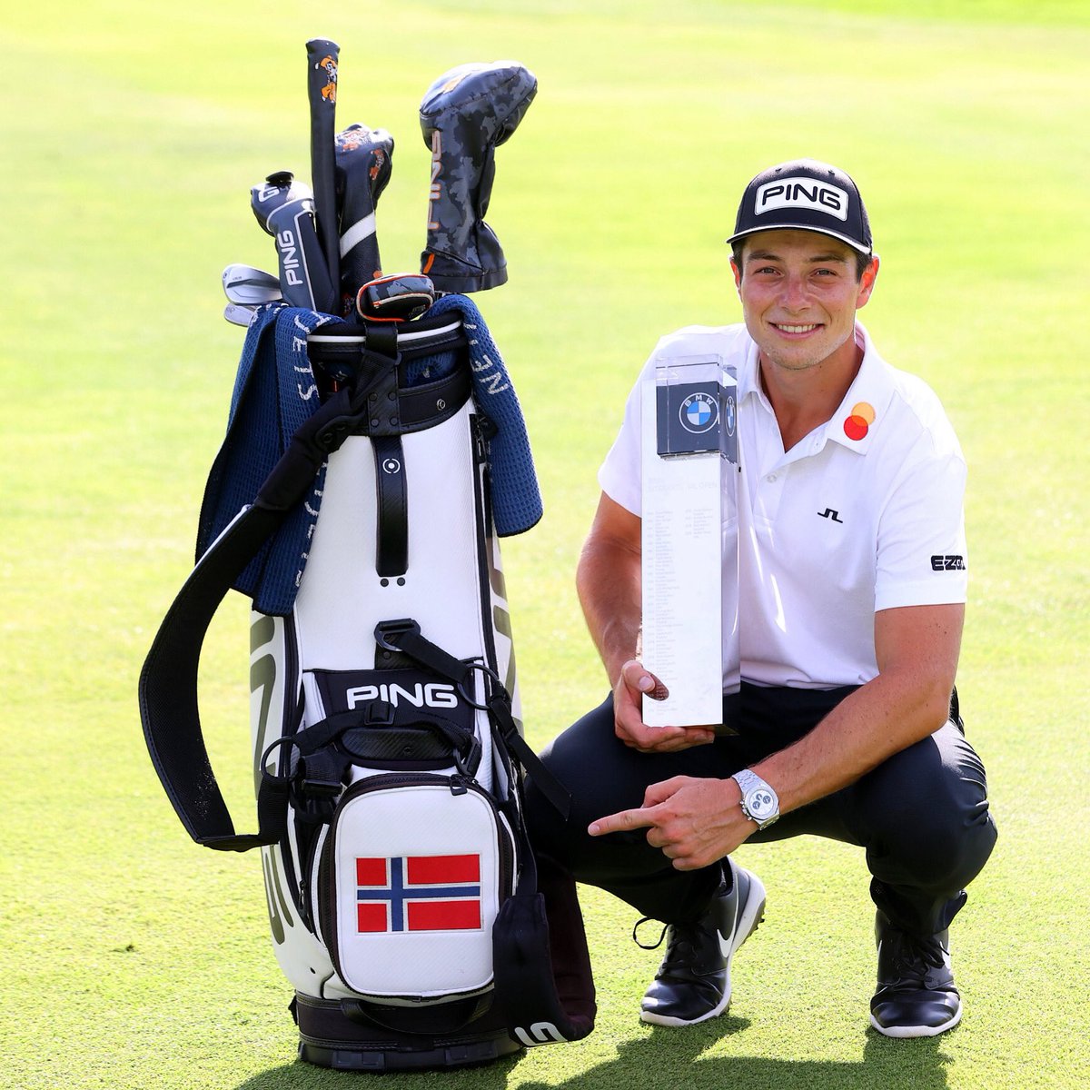Massive congrats  to Viktor Hovland on become the first Norwegian golfer to win on the European Tour 🏆 @viktor_hovland 
@BMWInternationalOpen  @EuropeanTour  @pgatour <a href="/golf/">Golf</a>