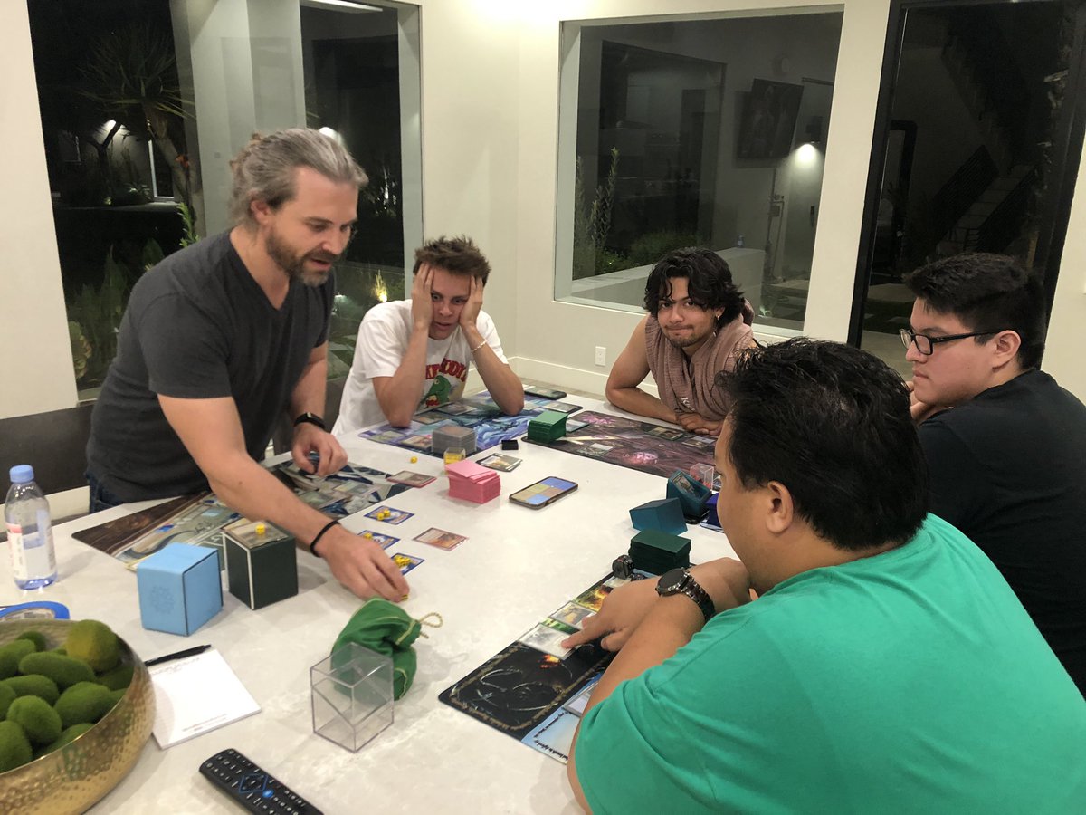 JoshLeeKwai's tweet photo. Managed to catch the EXACT moment when @bmkibler got hooked on Commander. https://t.co/0Ka8ongpxh