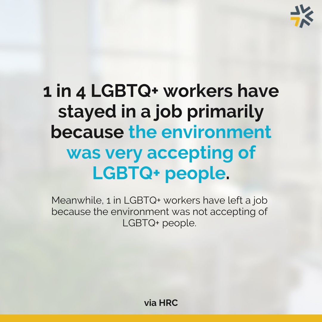 When companies put in the work to help their employees feel welcome, included, respected, and valued, it makes a difference -- for everyone. #Pride2021 #dei