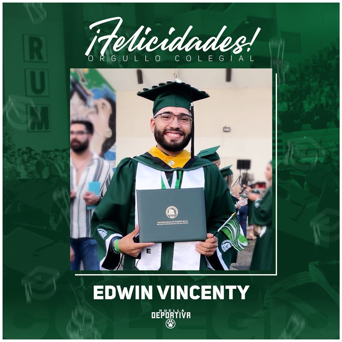 DeportivaHuella's tweet photo. ¡Queremos felicitar a Edwin Vincenty por su graduación! #GradRUM108 👨‍🎓💚🐶

Edwin, gracias por ayudarnos a documentar el deporte Colegial. ¡Éxito CAAMpeón! https://t.co/xPxIToFRlQ