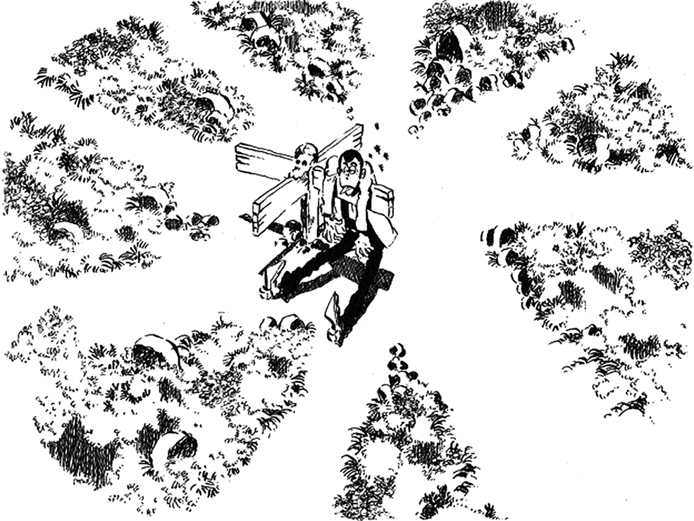「ルパン三世 新冒険」や「新ルパン三世」とは違う、独特の不思議な魅力があるモンキー・パンチ先生の「ルパン三世(1967～69)」の絵。
アメリカ漫画からの影響も感じられるが、モンキー先生独自の個性もそれ以上に現れていると思う。 