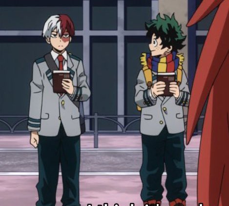 valorstarks's tweet photo. IZUKU IS WEARING AN ALL MIGHT THEMES SCARF TO ENDEAVORS AGENCY BYE https://t.co/aZc3zsryLK
