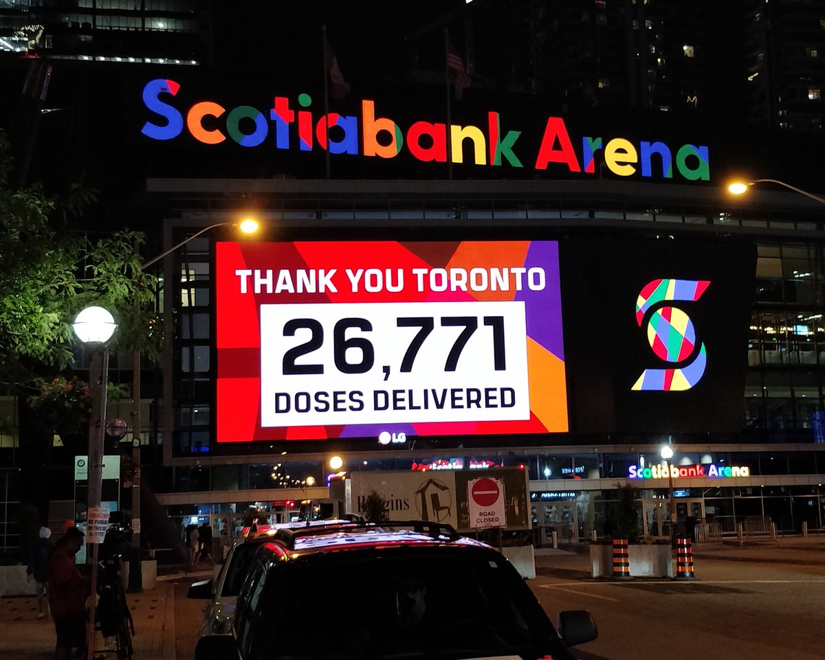 The final tally for #TorontoVaccineDay! A great collaboration of all those involved in #ourwinningshot.
