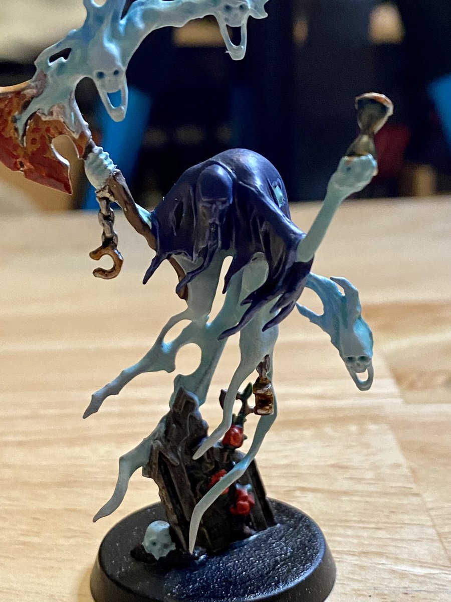VexanP's tweet photo. Finished model from tonight stream #twitch #twitchstreamer #ageofsigmar  #modelpainter #model #painting #warhammer #nighthaunt https://t.co/IBBHB6S855