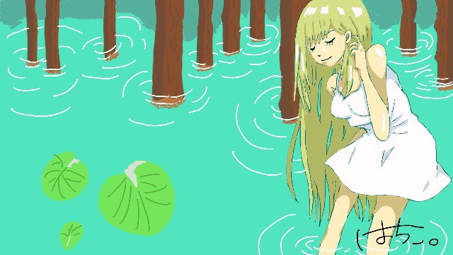 水辺イラストのtwitterイラスト検索結果