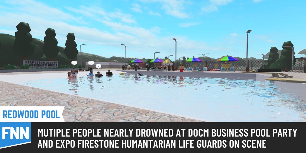 REDWOOD: Incident at Redwood Community Pool with multiple civilians.

<a href="/FedoraMasterB98/">FedoraMasterB98</a> <a href="/FS_Redwood/">City of Redwood</a> 
<a href="/DOCMFirestone/">Firestone Department of Commerce</a>