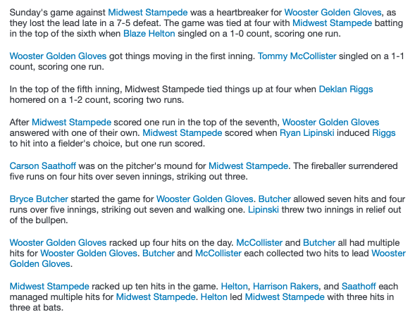 15u LSQ Championship - #1 Seed Wooster Golden Gloves couldn't stop the high powered offense of the #2 Seed Midwest Stampede, 7-5.  Congratulations to all the teams and players for a great weekend of baseball in Kentucky.  #15uLSQ @PBRKentucky