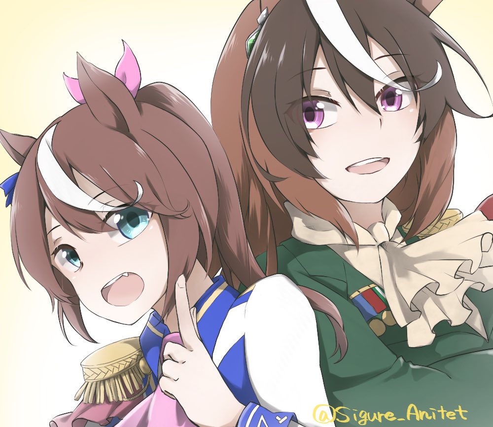 時雨 凛 おはようございます ルドルフとテイオーです 2人描くの苦手過ぎるー 今週も頑張りましょーっ ๑ ๑ Pixivはコチラ T Co X7caajqxbj イラスト イラスト好きさんと繋がりたい お絵描き好きさんと繋がりたい