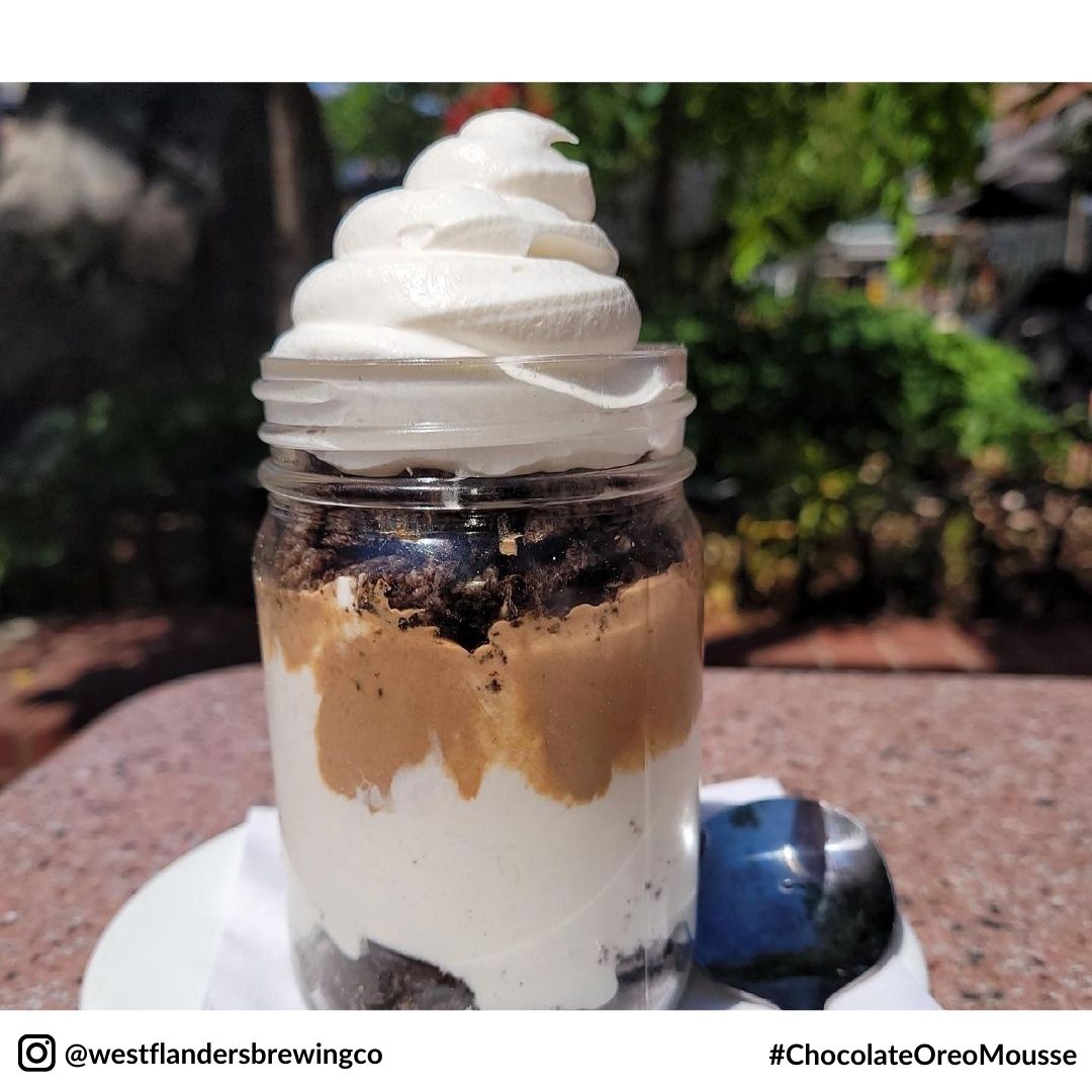 Chocolate oreo mousse in a jar at <a href="/WestFlanders/">WestFlandersBrewing</a> Brewing Co. in #boulder 😍😍😍

👉 Check out the <a href="/WestFlanders/">WestFlandersBrewing</a> Brewing Co. menu: bit.ly/3A1WGKV

Sun-Thu: 12pm - 9pm
Fri-Sat: 11am -  10pm

#bocoeats #bouldercolorado #govueboco

📷: <a href="/WestFlanders/">WestFlandersBrewing</a>