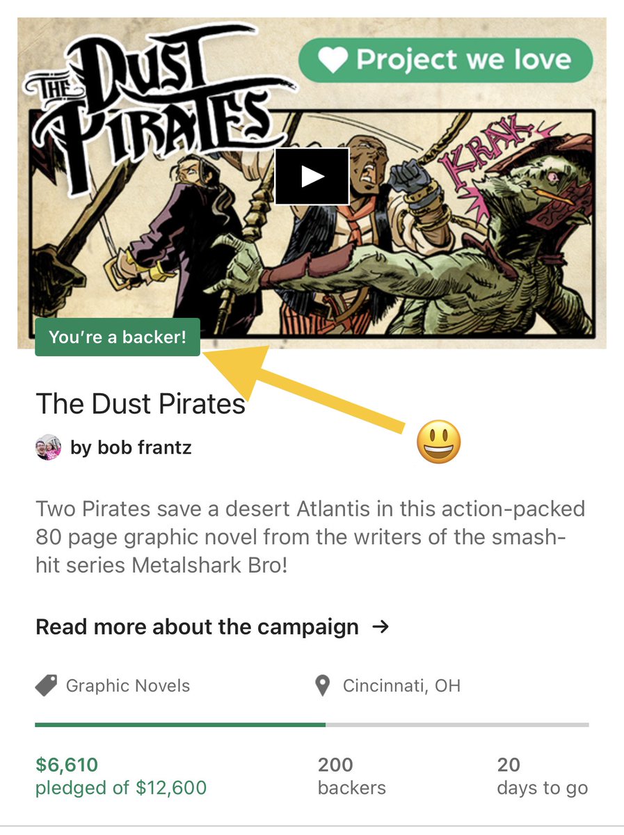 EmpiresComics's tweet photo. OK, *NOW* we’re ready for tonight’s 5:15 pm PT interview with @Kevin_Cuffe and @bfrantz19! Who’s ready to talk about #TheDustPirates #comic??
Watch here on Twitter, or on FB, Twitch, or YouTube for live comments. Links here: https://t.co/MUEWdWZgeM
#KickstartThis! https://t.co/o1l5iTihND