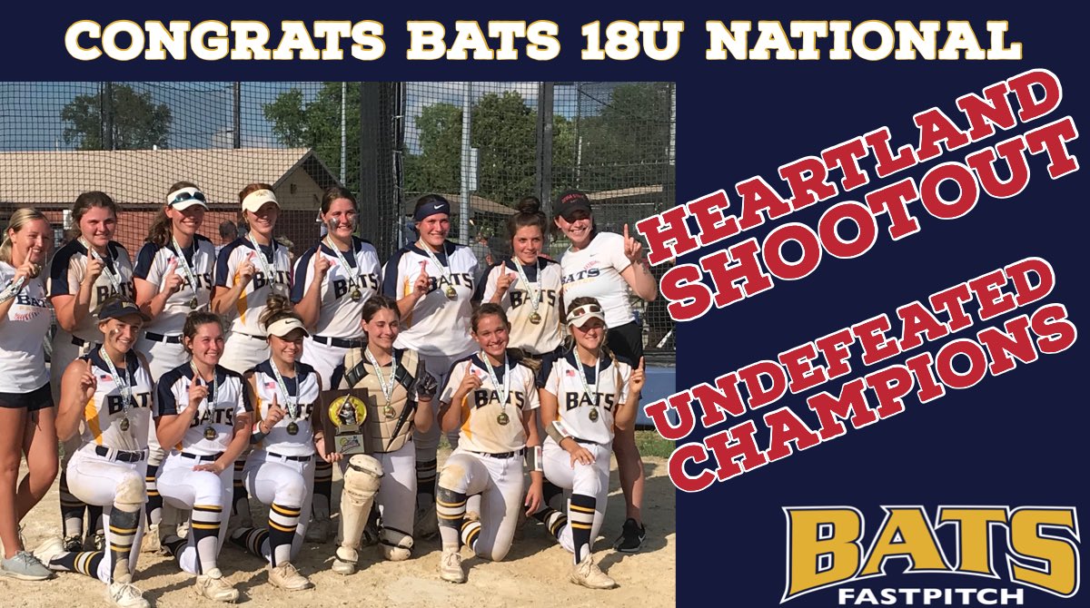 18U National 🔥 out of the gates!!  Undefeated CHAMPS of the Heartland Shootout!