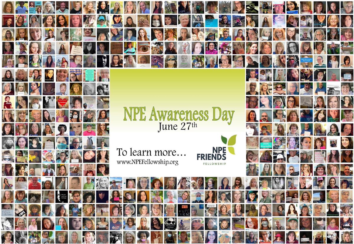 These are the faces of nearly 400 NPEs standing together to raise awareness and erase the stigma of an #npediscovery. Genetic truth matters. #npeawarenessday