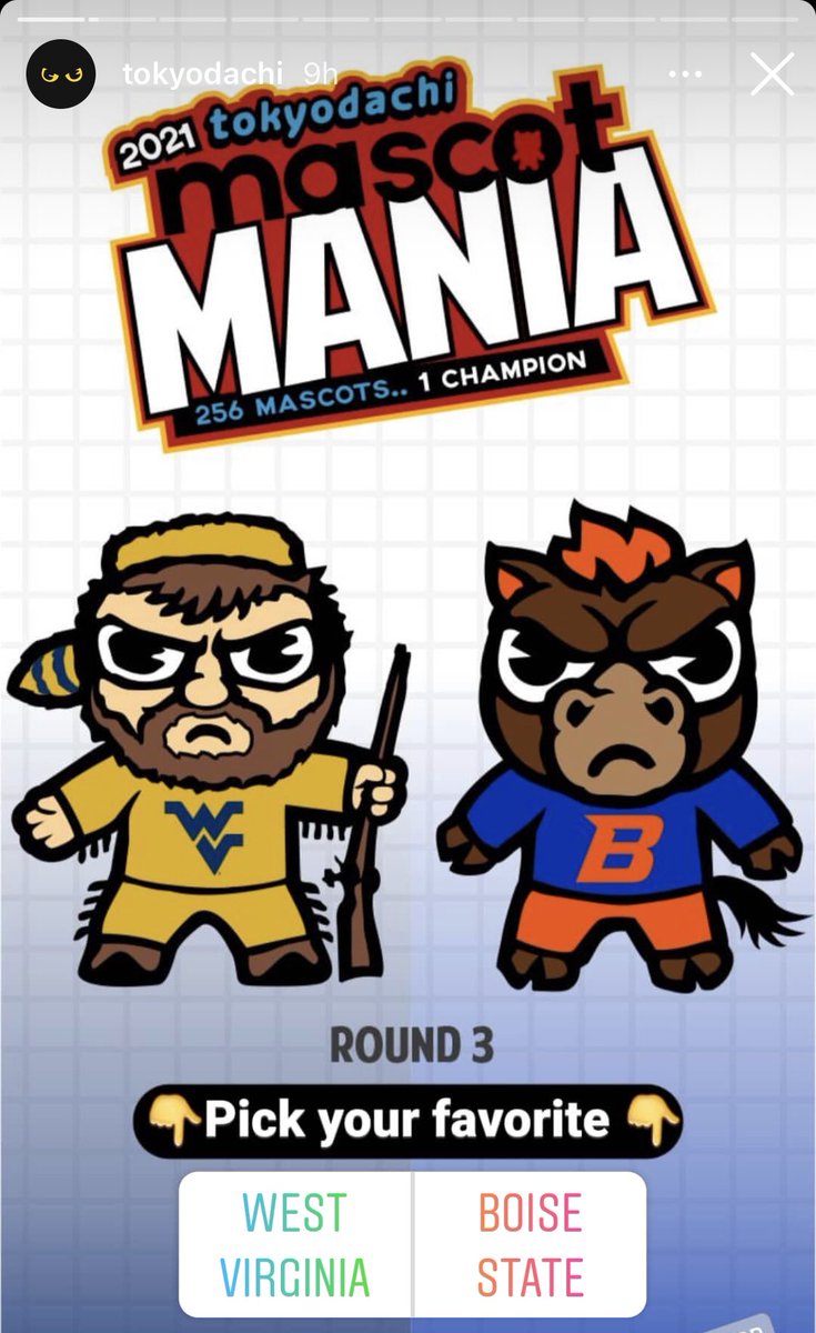 WVU Mountaineers (@westvirginiau) on Twitter photo Itβs time to let everyone know what weβve known all along β¦ That <a href="/WVUMascot/">Cade Kincaid, 71st Mountaineer</a> is the best mascot in the world! π
Vote for the Mountaineer in Mascot Mania! π³
β‘οΈ Instagram.com/Tokyodachi Itβs time to let everyone know what weβve known all along β¦ That <a href="/WVUMascot/">Cade Kincaid, 71st Mountaineer</a> is the best mascot in the world! π
Vote for the Mountaineer in Mascot Mania! π³
β‘οΈ Instagram.com/Tokyodachi