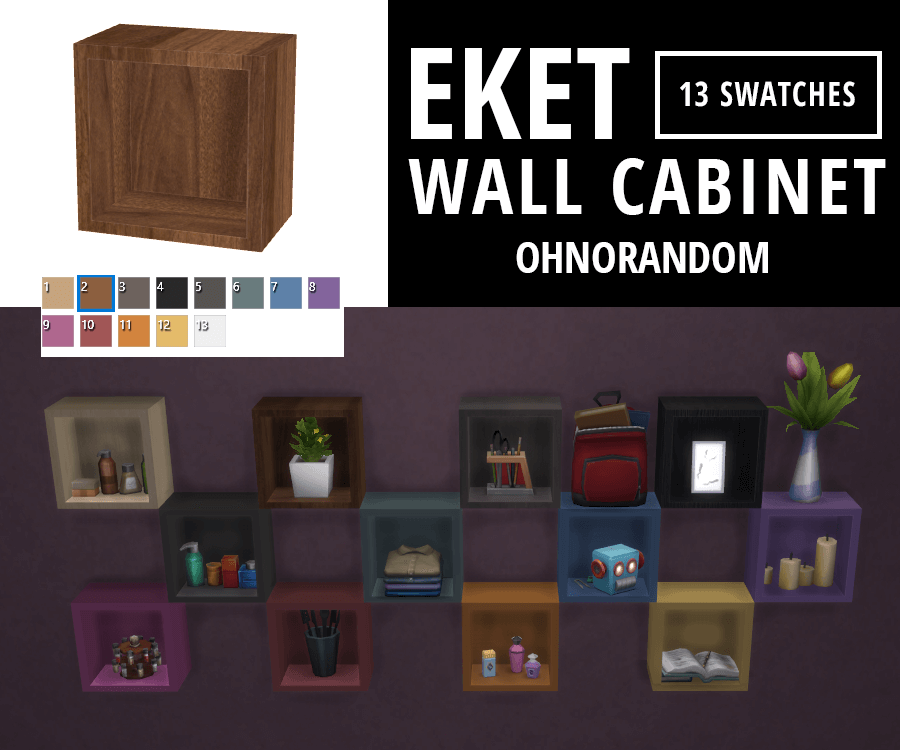 ohnorandom's tweet image. [CC] EKET Wall Cabinet #sims4 #sims4cc ohnorandom.com/post/cc-eket-w…