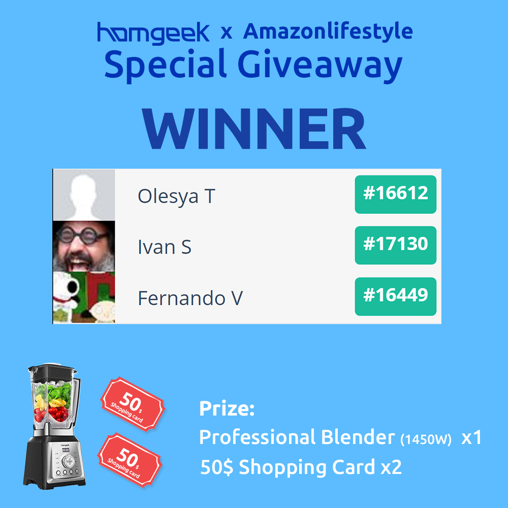 Homgeek (@homgeek) on Twitter photo CONGRATULATIONS!!!
🎉🎉Homgeek Special Competition 🎉🎉
For All Winners:
🥰We've already reached out to you via marketing@homgeek.com.
Please follow us for more instant information! Good luck👊👊
😉Thank you everyone for actively participating in our activities CONGRATULATIONS!!!
🎉🎉Homgeek Special Competition 🎉🎉
For All Winners:
🥰We've already reached out to you via marketing@homgeek.com.
Please follow us for more instant information! Good luck👊👊
😉Thank you everyone for actively participating in our activities