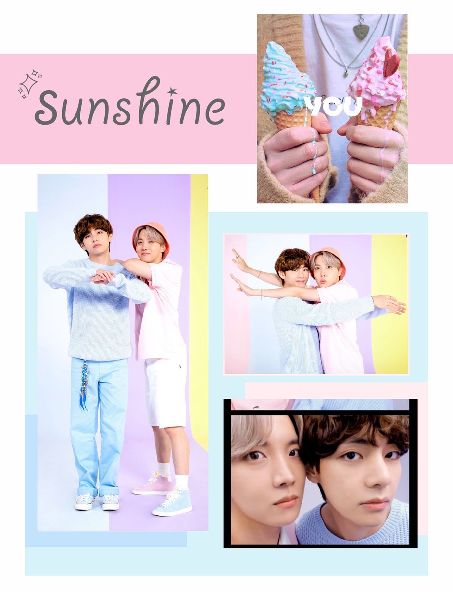 hoppatey's tweet photo. Happy Vhopeday! 
Lagi demen bgt warna pastel, sesuai kepribadian mereka juga. Sayang Taebi, sayang kak Hose ❤💚

#vhope #hopev #VhopeDay https://t.co/DVYsniFOk5