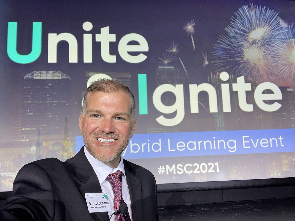 The #MSC2021 conference is launched. It’s so great to be with over 3,000 educators to experience a rejuvenating of learning as we unite our teams and ignite our vision! Let’s do this!!!! @RigorRelevance #leaderedchat #rcd #disruptivethinking #teachup #suptchat #edchat