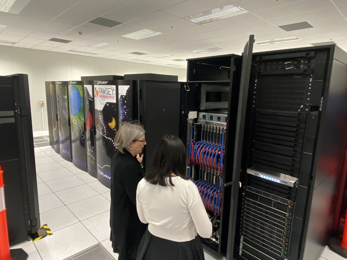 markstickells's tweet image. The virtual tour includes @PawseyCentre however we’ve now installed new artwork in our entrance hall and #SetonixHPC is transforming our main compute hall