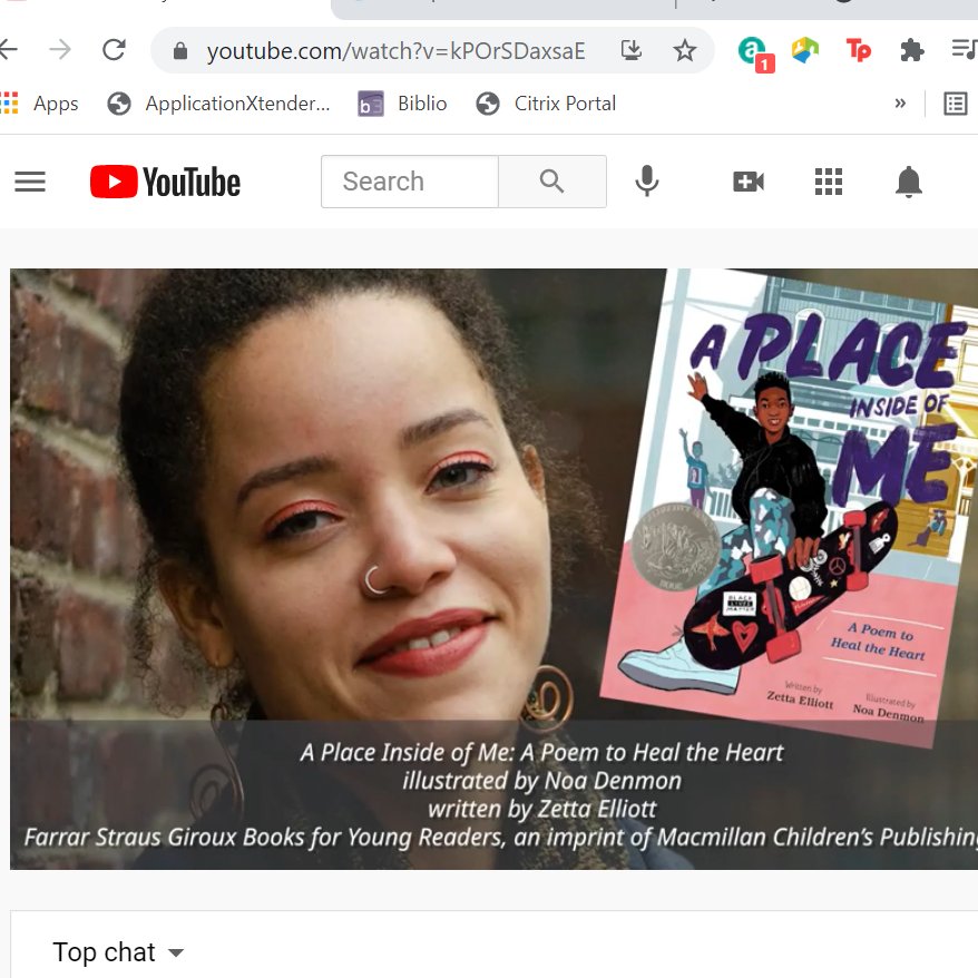 Grace Kendall (@gracekendalllit) on Twitter photo I'm so, so happy for <a href="/noadenmon/">noadenmon</a> tonight, as she receives her Caldecott Honor for her illustrations in A PLACE INSIDE OF ME, written by @zettaelliott . Congratulations, Noa! WHAT a debut. 😉
<a href="/MacKidsSL/">Macmillan Children's School & Library 📚</a> <a href="/MacKidsBooks/">MacKids Books</a> I'm so, so happy for <a href="/noadenmon/">noadenmon</a> tonight, as she receives her Caldecott Honor for her illustrations in A PLACE INSIDE OF ME, written by @zettaelliott . Congratulations, Noa! WHAT a debut. 😉
<a href="/MacKidsSL/">Macmillan Children's School & Library 📚</a> <a href="/MacKidsBooks/">MacKids Books</a>