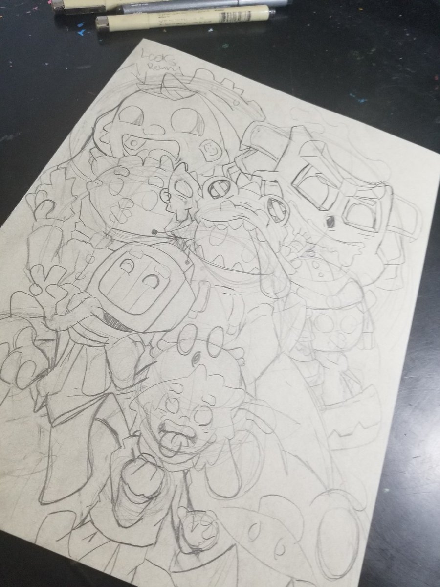 Jonnyboig's tweet photo. Live! @everyone doing the @creativesteam raid! + community night after at 7pm pst 

Working more on my sketch for the big painting 

https://t.co/XyhDDI9nZQ 

#artcommunity #ArtCommission
#livestreaming
#Livestream #twitchstreaming #Sketching https://t.co/xcegrolf3n