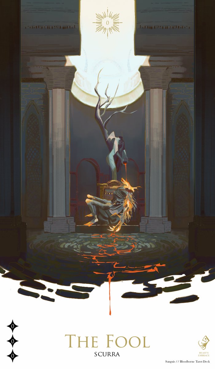 frozensoba's tweet image. Bloodborne Tarot: full set thread