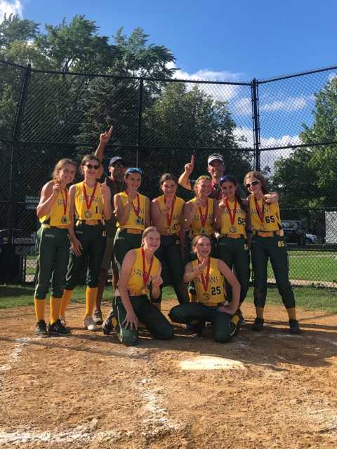 PatMahoney1931's tweet photo. The Spartans had to beat three good teams today to win the Deerfield Warriors Tournament, and these girls met the challenge 8-0 vs ESAA, 3-2 vs Barrington and 13-2 over our nemesis this year the AH Thunder!! Way to go Spartans!
#GirlsCompete
#GirlsOfSummer
#Champions https://t.co/sI8J57vlqt