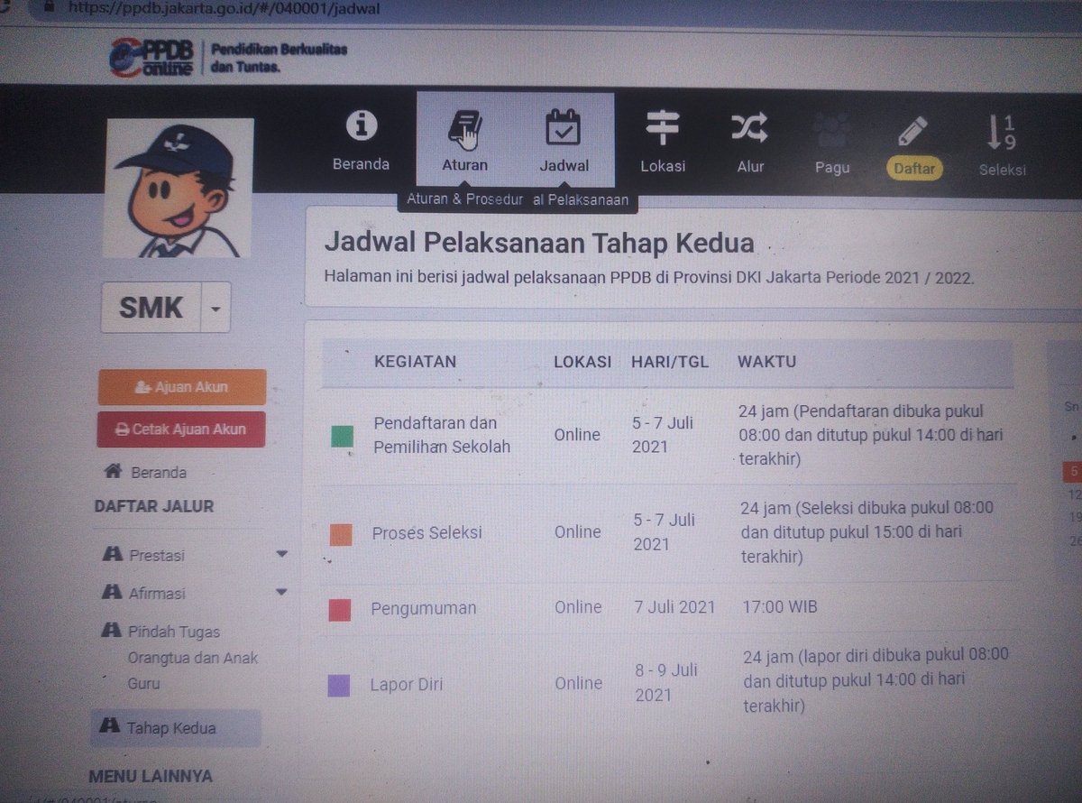 CallmeY17's tweet photo. @PPDBDKI1 Selamat pagi panitia, untuk jadwal zonasi SMK apakah benar baru dimulai pada tanggal 5 juli 2021? https://t.co/N7HRQevBPu