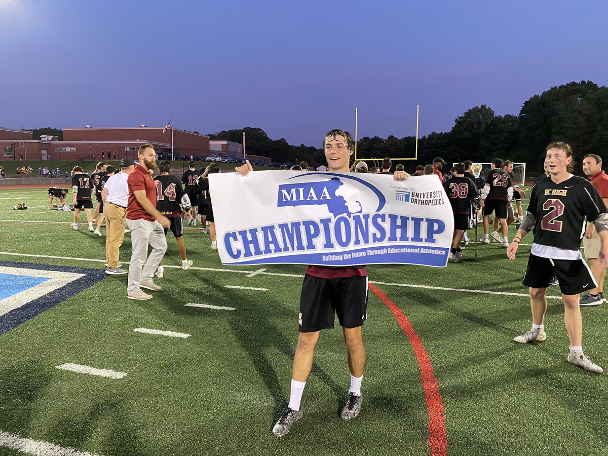 MIAA033's tweet photo. Congratulations to BC High Boys Lacrosse 🥍 your D1 South Sectional Champs!! 🌟 #gameonmiaa #OneTeamOneMIAA @BChighathletics @MIAASouthTD @miaa1131 Thank you @UnivOrtho for your partnership! https://t.co/oBj9SJp75l