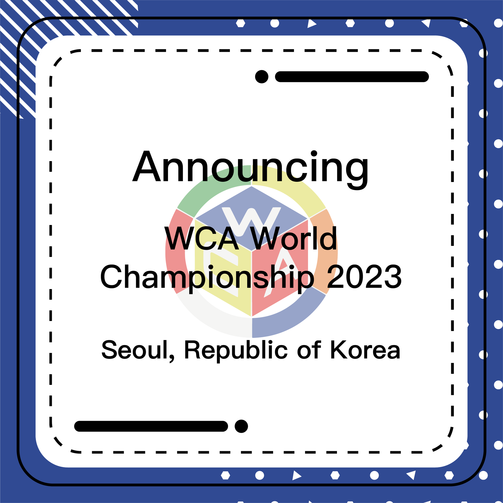 Rubik's x WCA World Championship 2023 Korea 