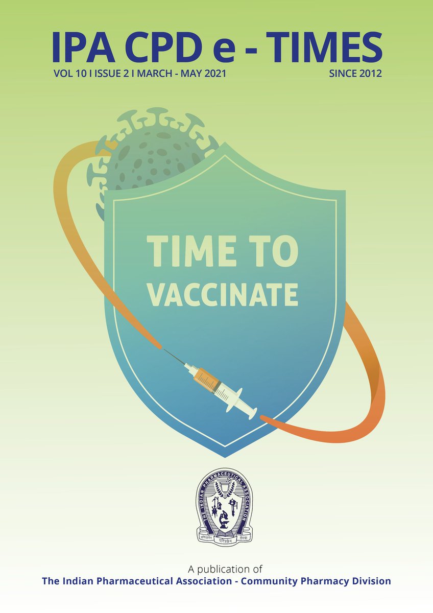 Dear Pharmacists,

Here is our 51st issue of IPA CPD e-Times, as usual it will enrich your knoweldge and will update you on local-global happenings in pharmacy practice.

Click the link below to read the issue: ipapharma.org/ipa-cpd-e-time…