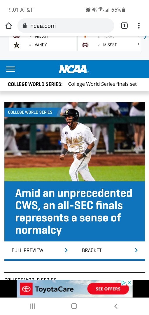 kmblum717's tweet image. Check out the home page of the NCAA website right now