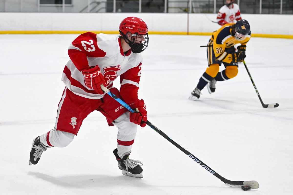 The Red Knights are proud to announce that junior  Peter Giertsen has been named assistant captain for the 2021-22 campaign. Congrats Peter! #RedKnights #RedStormRising .  📸 <a href="/TeMoPhoto/">TēMo Photo</a>