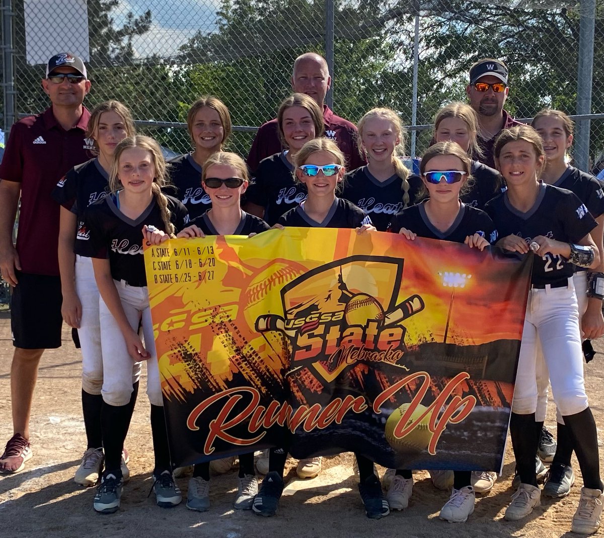 HeatWaverly's tweet photo. Heat 12U Claussen finished the weekend Class B State Runner Up with a 6-2 record. The two losses were to the eventual champions. Big wins, close games and comeback victories will be memories they keep with them forever. Congratulations girls, coaches, families and fans! 🥎 https://t.co/qBvmzPM5Gu
