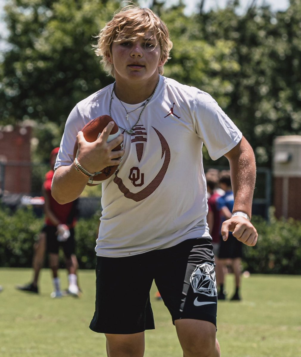 Had a great time at the <a href="/RileyFBCamp/">Lincoln Riley Football Camp</a> thank you for great instruction and a great atmosphere. <a href="/OU_Football/">Oklahoma Football</a> <a href="/LincolnRiley/">Lincoln Riley</a> <a href="/OU_Athletics/">Oklahoma Sooners</a> <a href="/Big12Conference/">Big 12 Conference</a> #nebraskaboy #bigdreams #2027