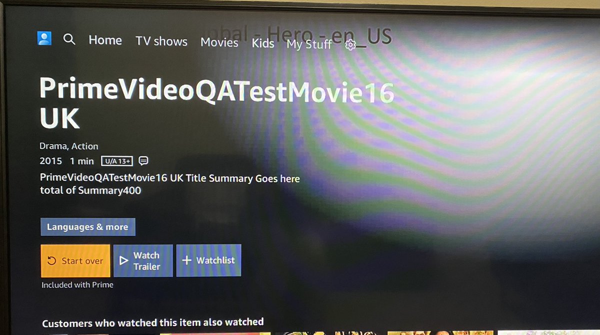 wewake4will's tweet image. Hey @PrimeVideo why is there a QA test movie in your production env. 
@amazonIN #amazonbug #AmazonPrimeVideo