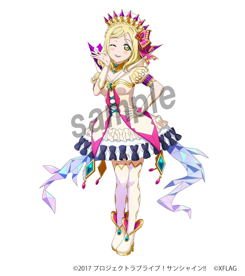 Twitter 上的 モンストグッズ宣伝部 ラブライブ サンシャイン モンスト なりきりver イラスト紹介第八弾 小原 鞠莉ちゃんがモンストの アリス になりきり 天真爛漫なアリスの可愛い衣装は 元気で明るい鞠莉ちゃんにとってもお似合いですね コラボ限定グッズ