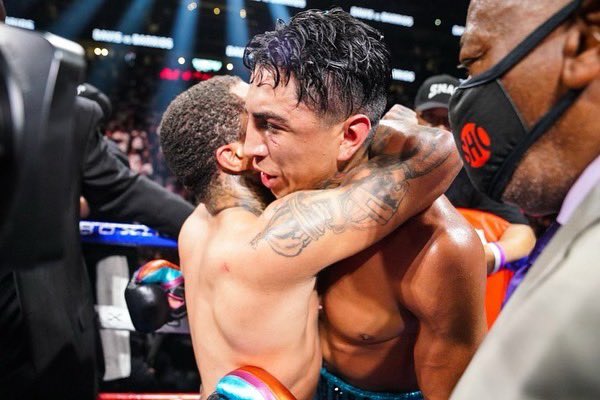 Can’t take a single thing from Mario Barrios after a performance like that. Fought like a true warrior. Much respect 🤝 Thank you for giving the fan a great show! #DavisBarrios