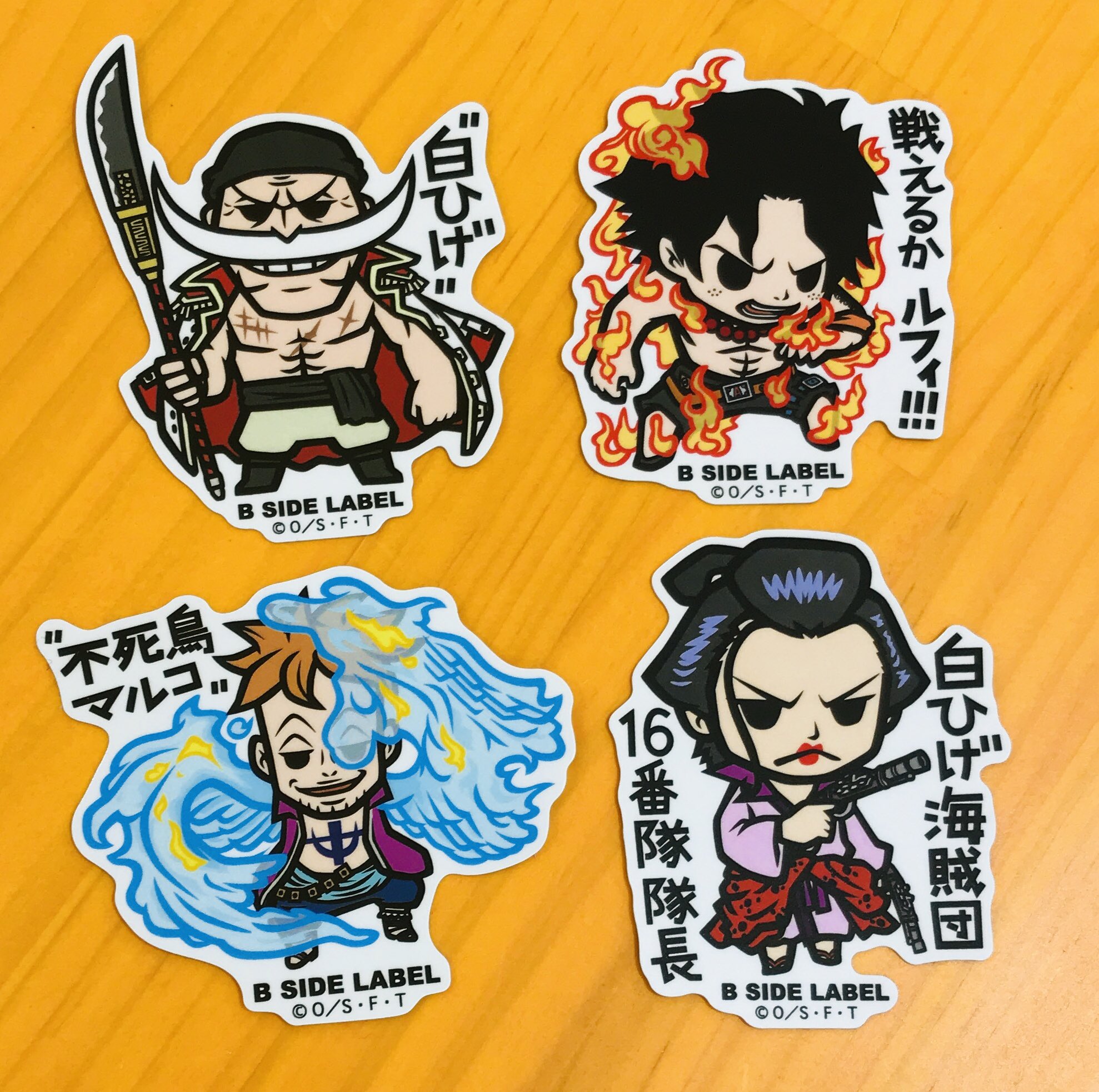 One Piece 麦わらストア梅田店 新商品 B Side Label ワンピースコラボステッカー 各385円 税込 好評発売中 麦わらストア Onepiece T Co 6nz316sdgd Twitter