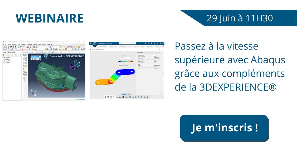 KeonysPLM's tweet image. Vous souhaitez partager un résultat de simulation ou post-traiter de gros modèles ? Vous avez des matériaux complexes à calibrer à partir de données d’essais ? RDV le 29/06 pour découvrir comment la #3DEXPERIENCE vous fait passer à la vitesse supérieure ! bit.ly/3xnwZSQ